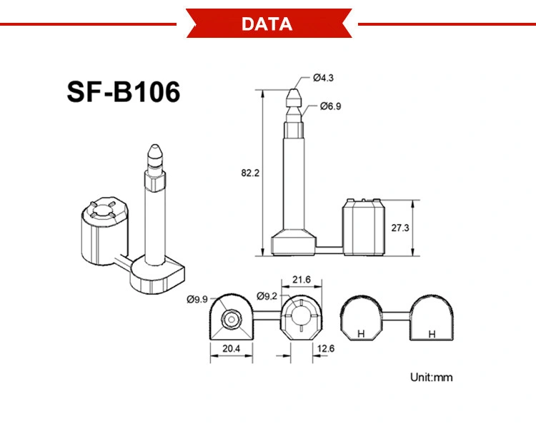 Supplier High Security ISO 17712 Standard Container Lock Bolt Seal