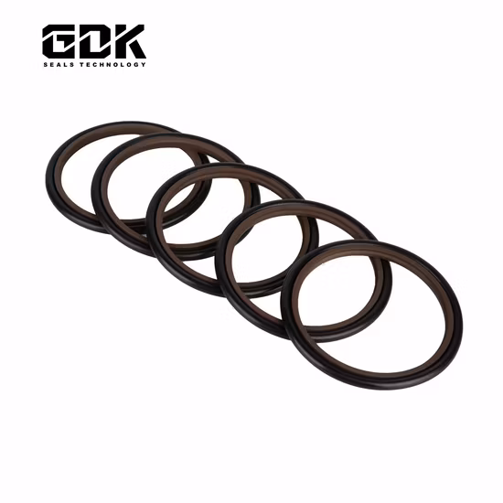 Hbts Gsj Bsj 40% Bronzo PTFE Cilindro idraulico Movimento alternativo Asta Buffer Albero Olio Plastica Gomma Guarnizione meccanica a gradini